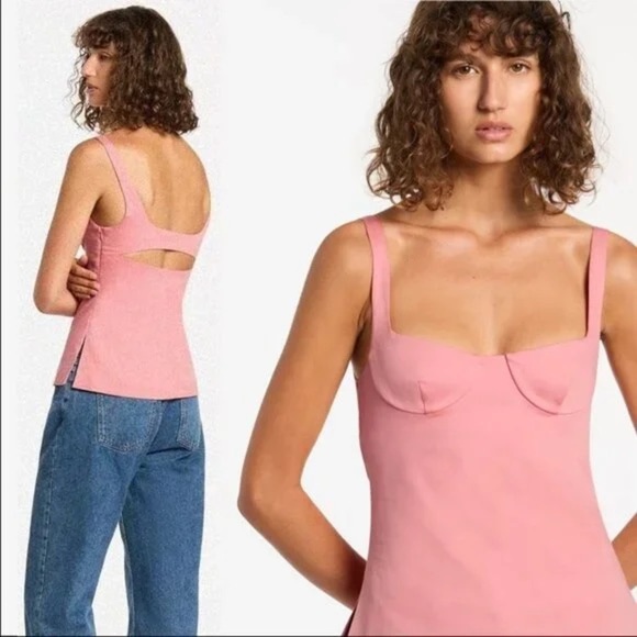 SIR. the label Giacomo Bustier TOP Size Size 2 US 6 Pink $360 - Picture 1 of 4